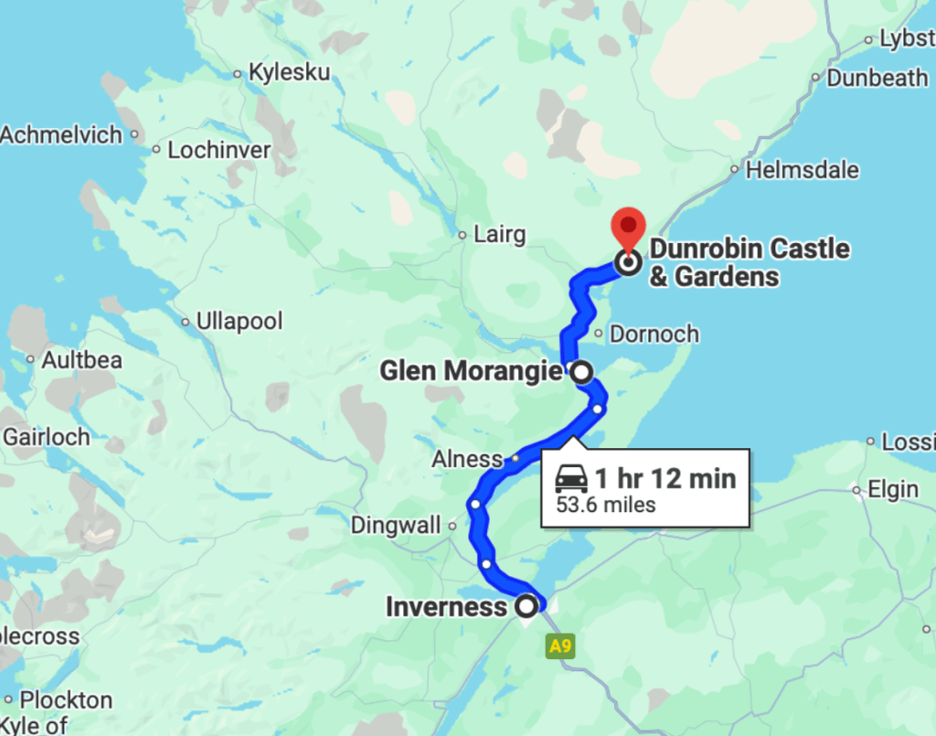 Day 2 : Scotland: Inverness to Golspie